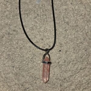 Immitation Watermelon Quartz Pendant Necklace